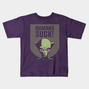 Humans SUCK! Kids T-Shirt